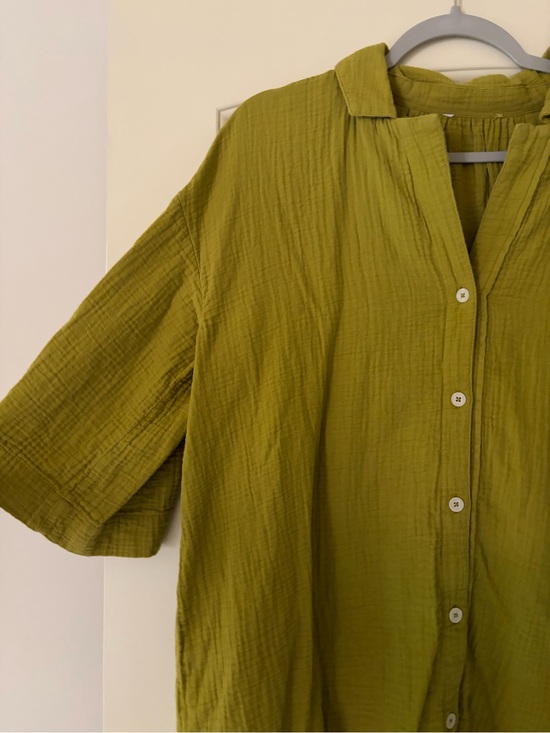 Madewell Dresses & Skirts - Madewell Olive Green Button-Front Dress